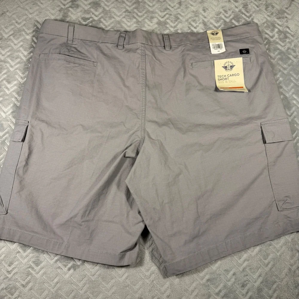 Dockers Tech Cargo Short Mens 48 Grey NWT‎ Smart 360 Tech Big & Tall A27690004